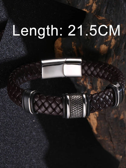 Minimalist braided magnetic bracelet