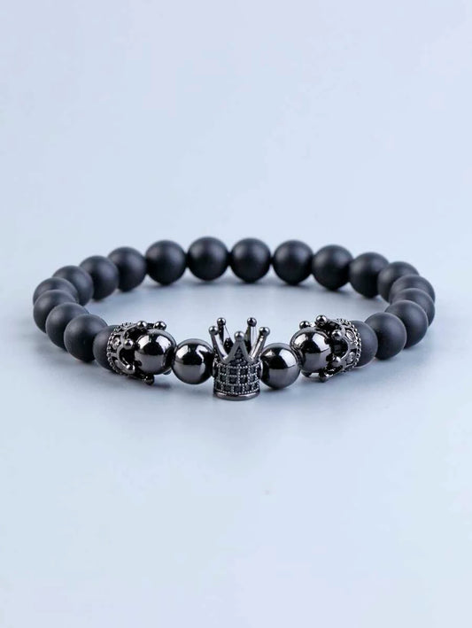 Crown Beaded Bracelet