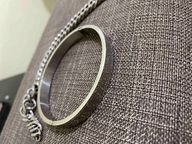 Roman Numeral Chain &amp; Bangle Bracelet