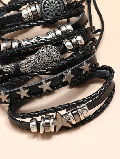 5-piece bracelet with star design