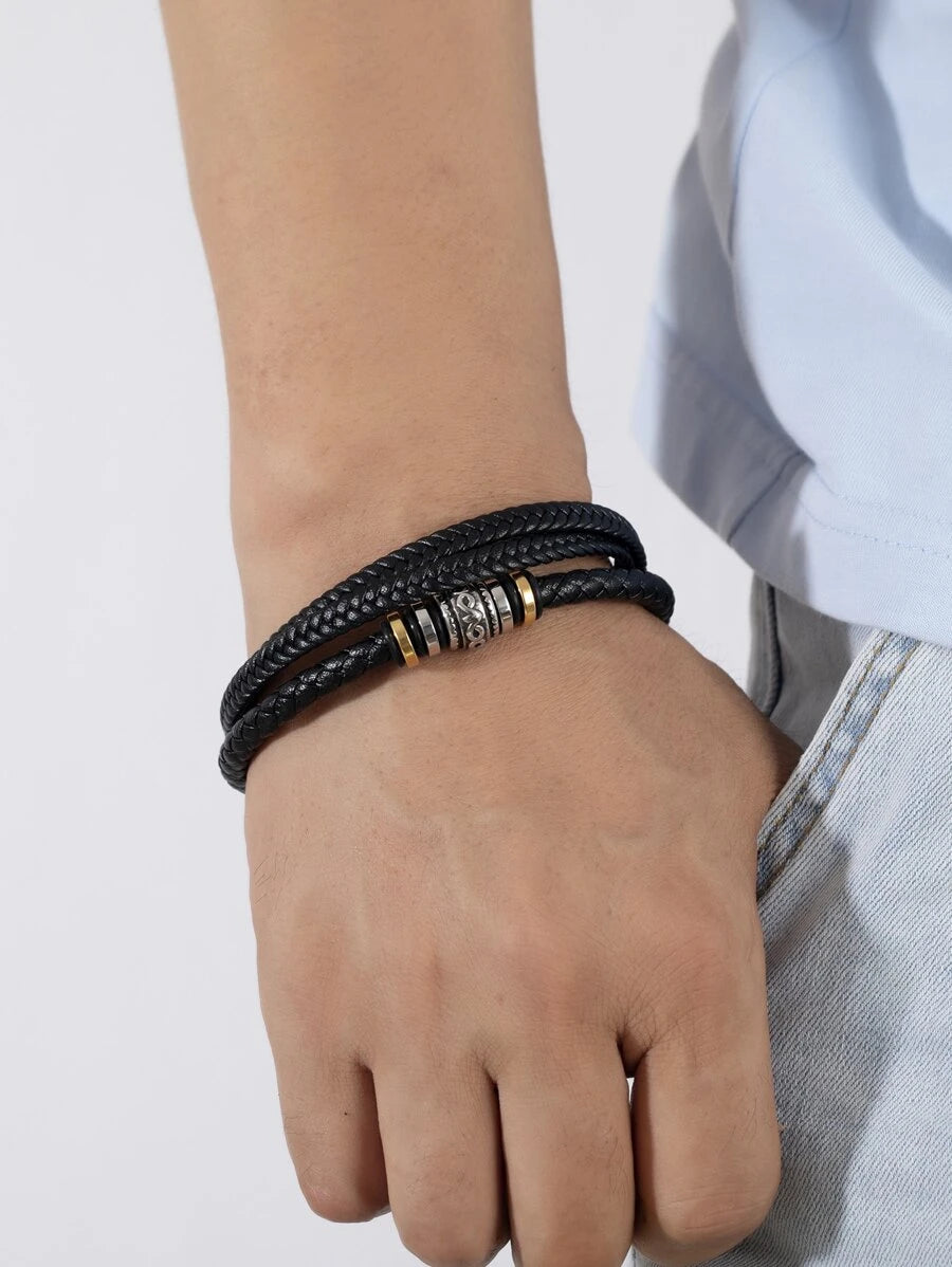 Braided Magnetic Clasp Design Bracelet