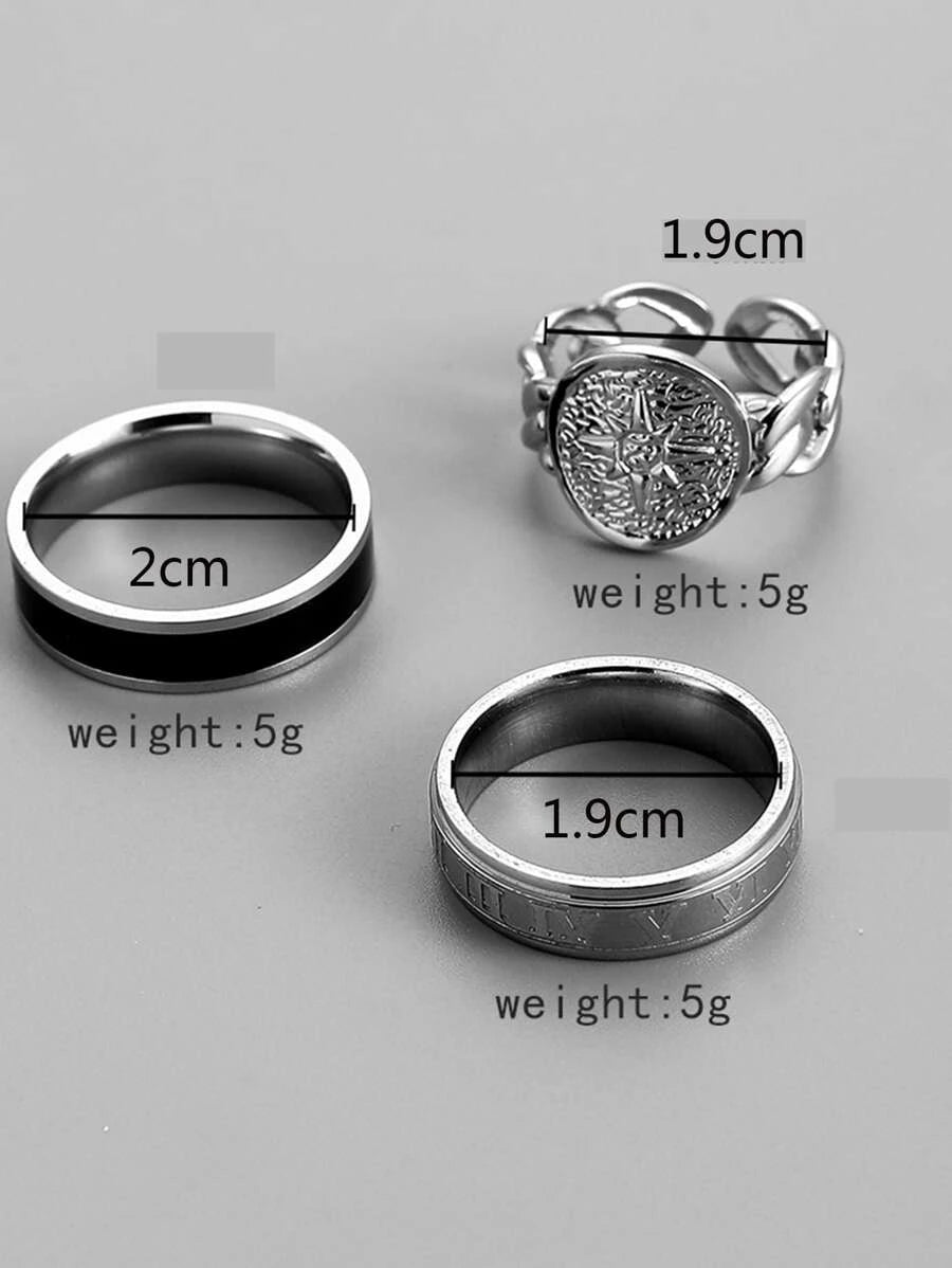 Anillos de tres hotsell piezas
