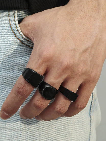 Round and square ring 3 pieces